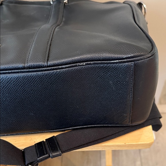 Coach Black Leather Briefcase Tote Bag - Picture 3 of 6